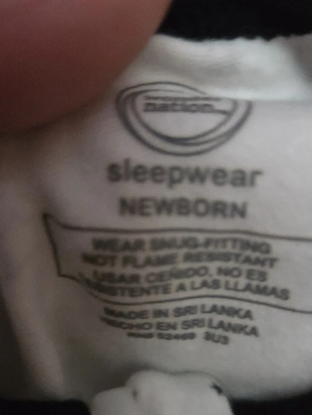 wonder nation White Footed One-Piece with Black Sleepy Sheep Print Newborn NWOT